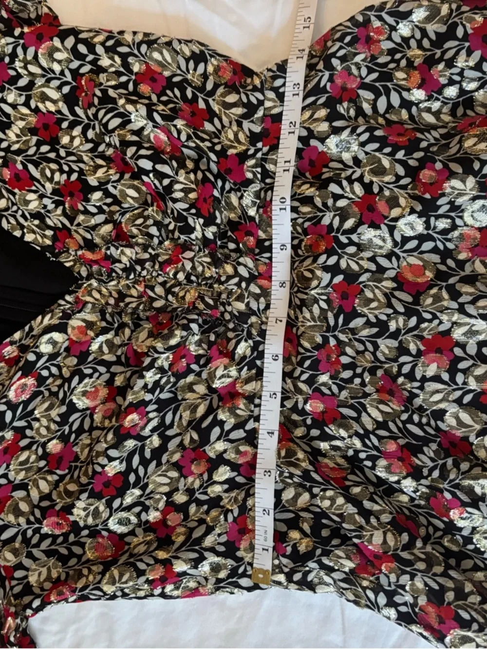 Kate Spade Silk Metallic Wallflower Midi Dress - Pink Gold 4 Event Wedding Guest
